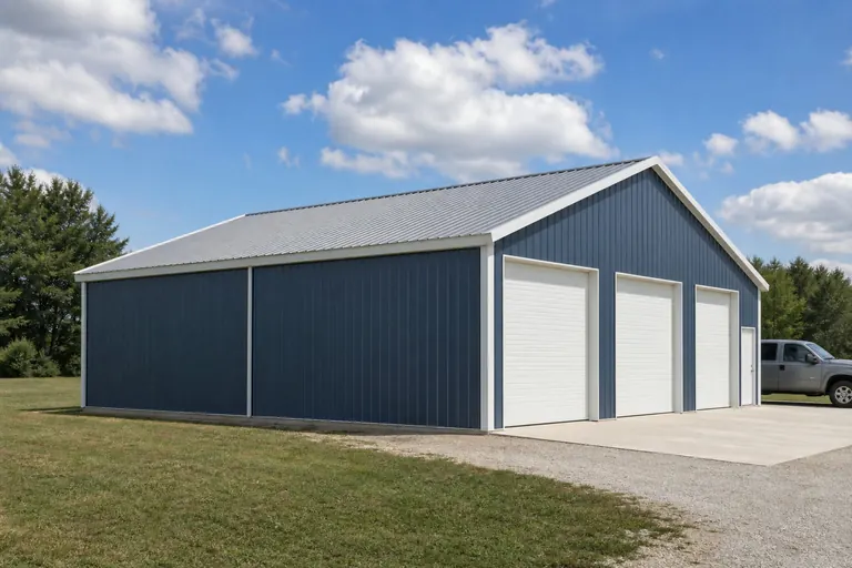 Three-car garage — example configuration