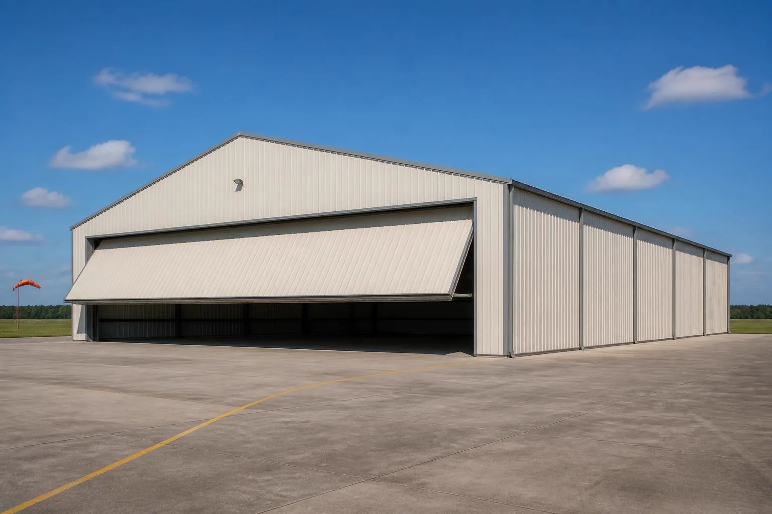 Example configuration of an aircraft hangar