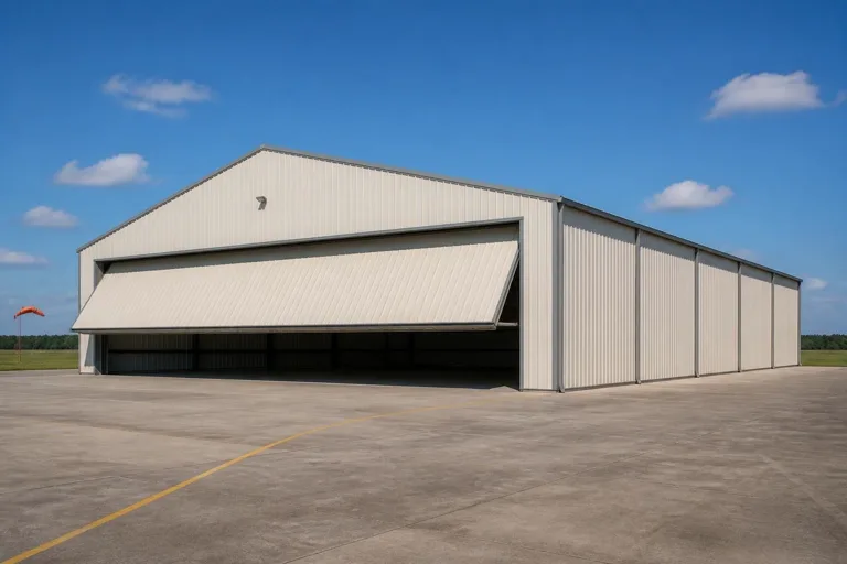 Example configuration of a aircraft hangar