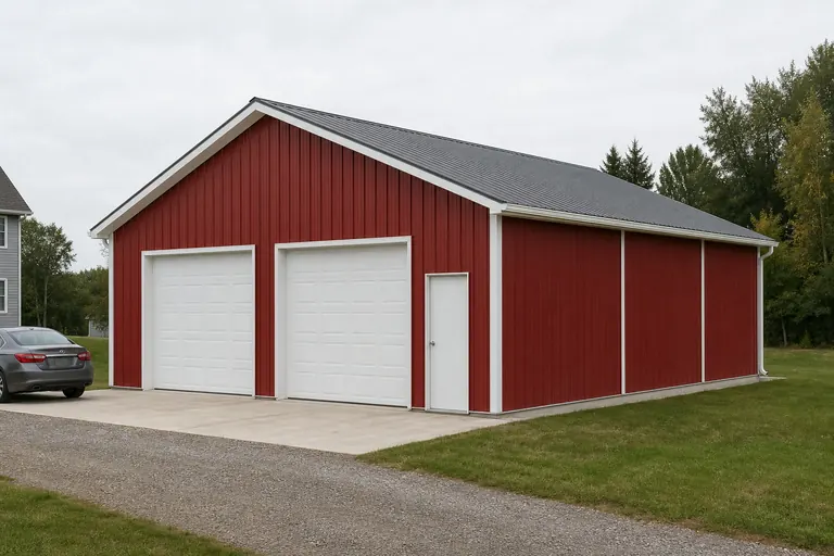 Example configuration of a detached garage
