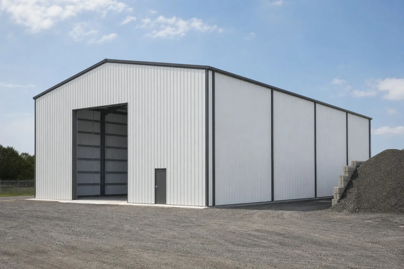 Example configuration of an equipment storage building