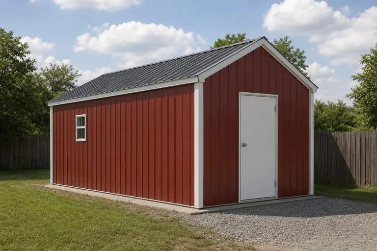 Example configuration of a metal shed
